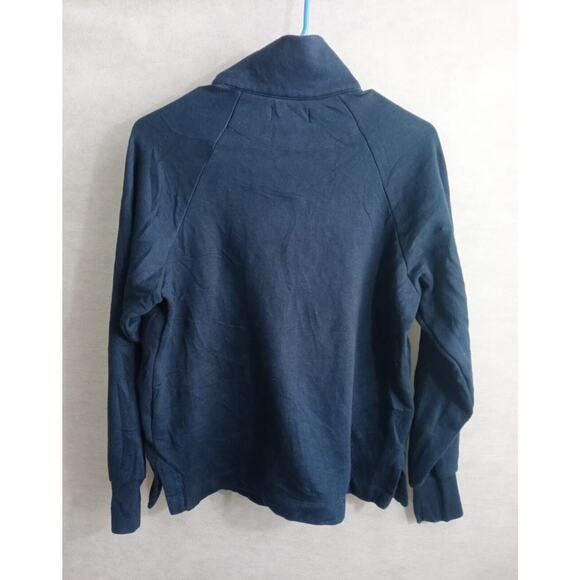 Free Assembly Women's Fleece Popover Sweatshirt with Raglan Sleeves Blue Size XS - Picture 8 of 8